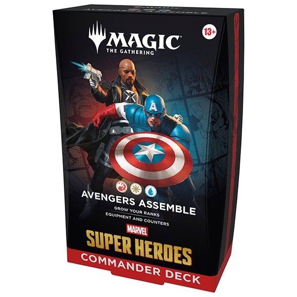 mtg captain america commander deck EDH Deck America, First Avenger 100 Magic Cards Custom Deck Jeskai Equipment Marvel Voltron and 1 reference card. Victory Point